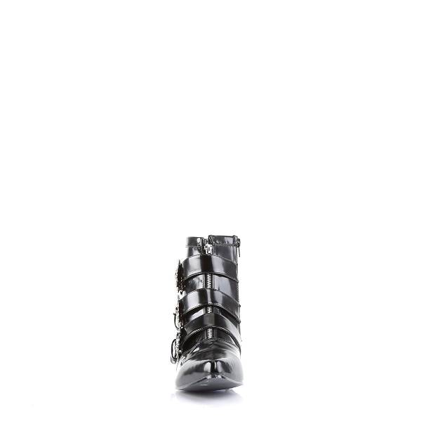 Demonia Men's Brogue-06 Ankle Boots - Black Vegan Leather D7608-93US Clearance